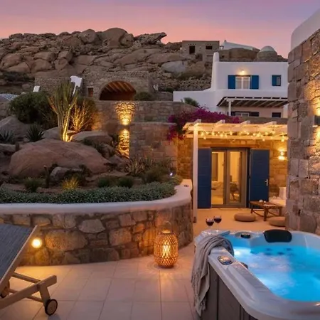 Intimate Mykonos Luxury W Jacuzzi & Sea View Holiday home Houlakia (Mykonos)